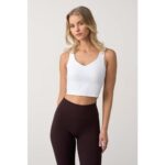 Bild von FAMME – Softy Crop Top – White / XS