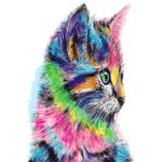 Bild von Colorful Feline – Paint By Numbers